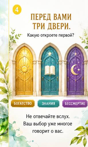 Перед вами три двери